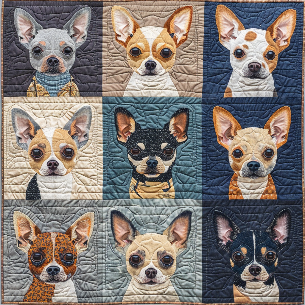 Chihuahua Lovers Quilt Blanket Best Throw Blanket Christmas Gifts For Wife