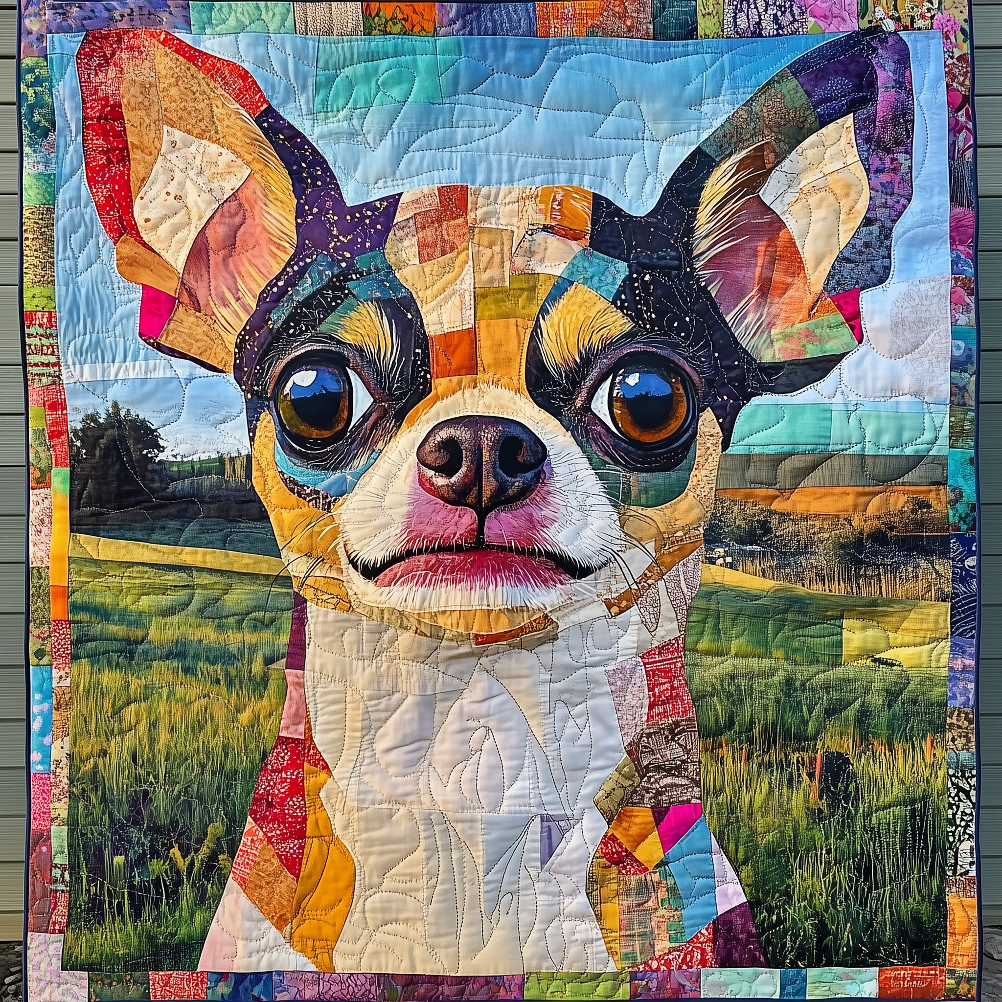 Chihuahua Quilted Blanket Sofa Throws Secret Santa Gifts for Dog Lovers