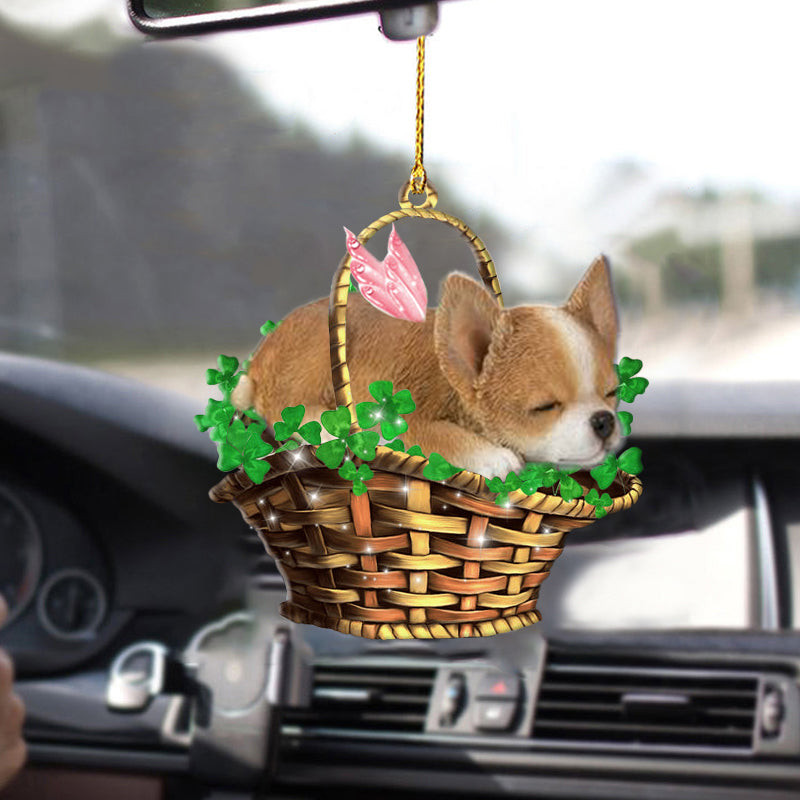 Chihuahua Sleeping Lucky Car Ornament Cute Dog Ornaments Dog Lovers Gifts