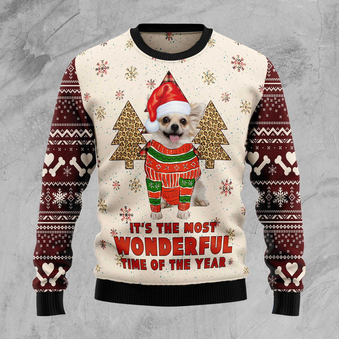 Chihuahua The Most Beautiful Time Funny Sweaters Cool Xmas Clothing Best Chihuahua Gifts