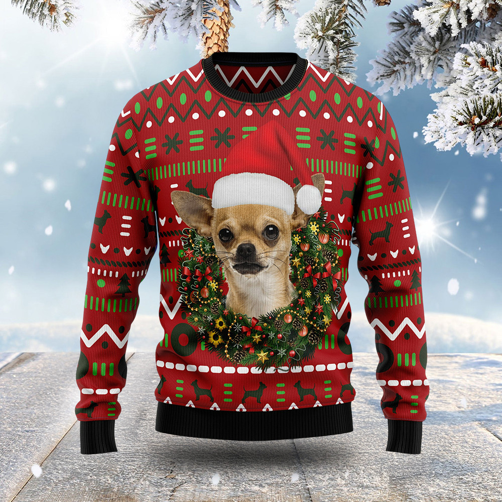 Chihuahua Ugly Christmas Sweater Winter Clothing Chihuahua Dog Lover Christmas Gifts