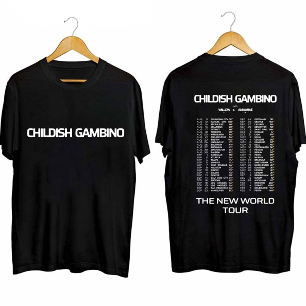 Childish Gambino The New World Tour Shirt Childish Gambino Merch Gifts For Music Fans Childish Gambino The New World Tour Shirt Childish Gambino Merch Gifts For Music Fans