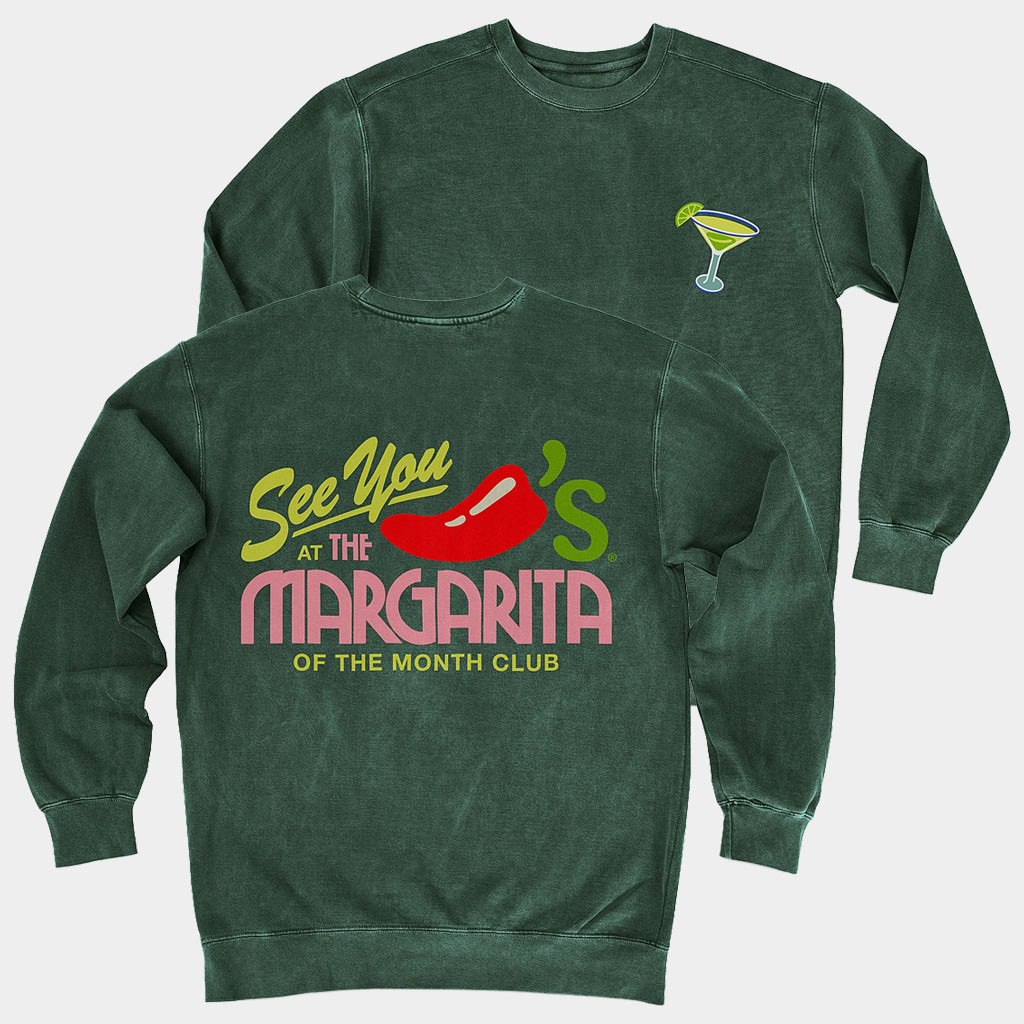 Chili's Merch See You At The Margarita Of The Month Club Sweatshirt Gifts For Besties