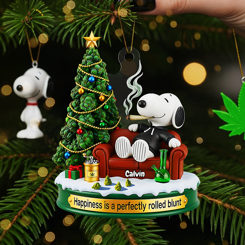 Chill Guy Ornament - Personalized Gifts For Herb Lovers - Funny Christmas Ornament Gift