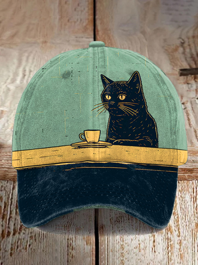 Chilling Coffee Cat Print Hawaiian Shirt Gifts For My Boyfriend