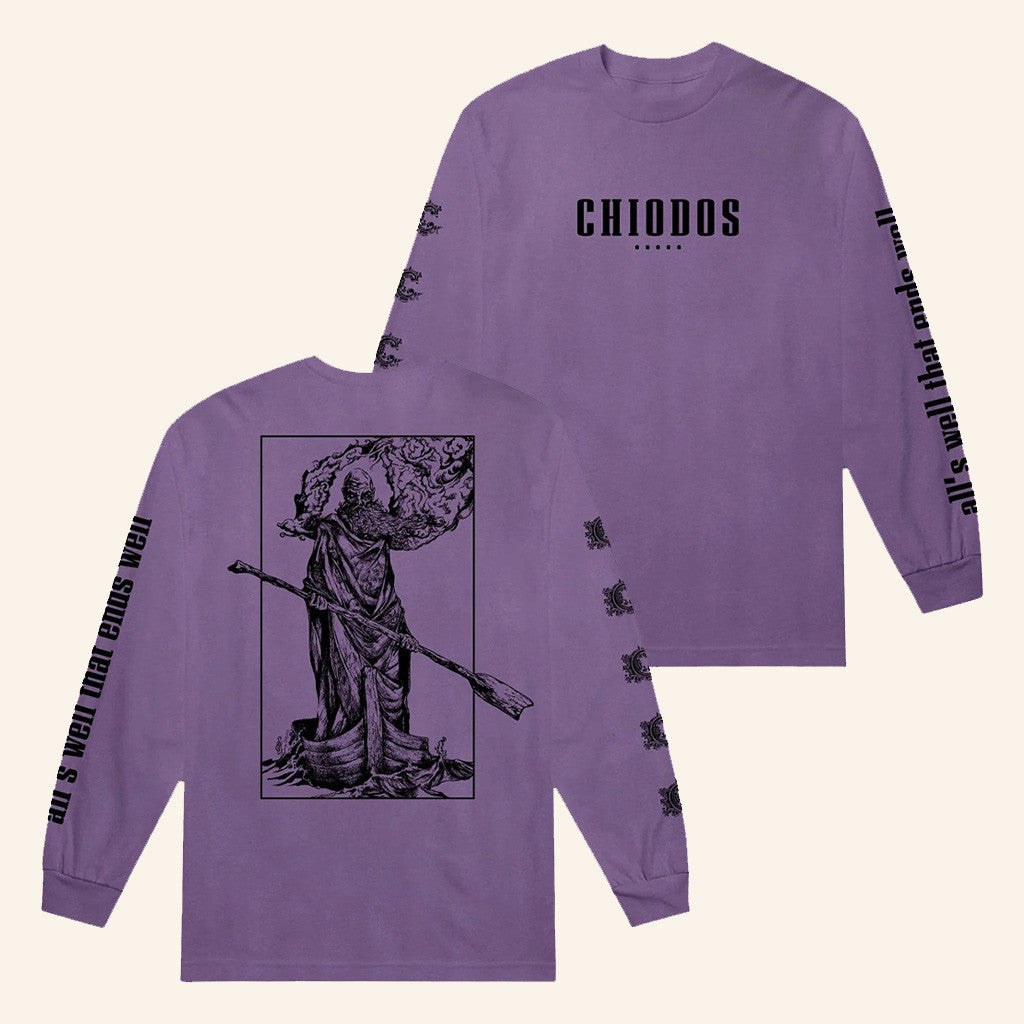 Chiodos Merch All's Well That Ends Well Violet Long Sleeve T-Shirt Gifts For Friends Chiodos Merch All's Well That Ends Well Violet Long Sleeve T-Shirt Gifts For Friends