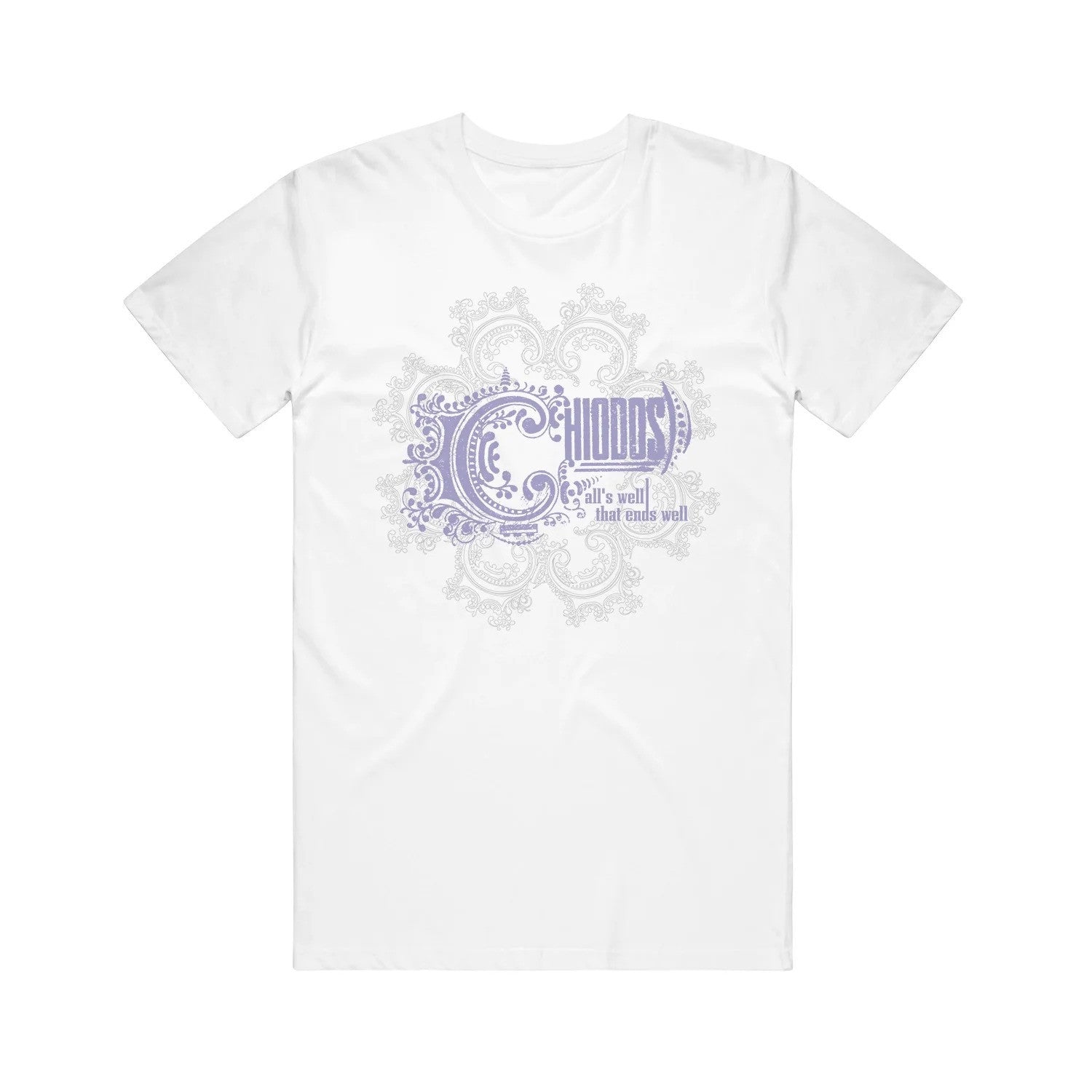 Chiodos Merch All's Well That Ends Well White T-Shirt Gift Ideas For Husband Chiodos Merch All's Well That Ends Well White T-Shirt Gift Ideas For Husband