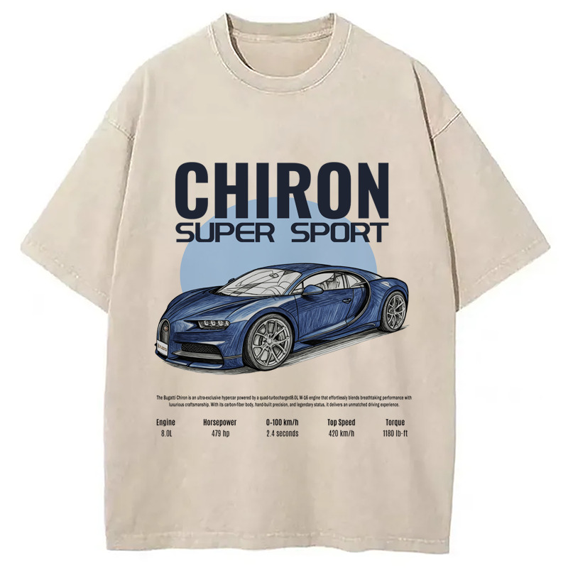 Chiron Super Sport Washed T-Shirt Everyday Comfort Graphic Shirt Gifts For Her Chiron Super Sport Washed T-Shirt Everyday Comfort Graphic Shirt Gifts For Her