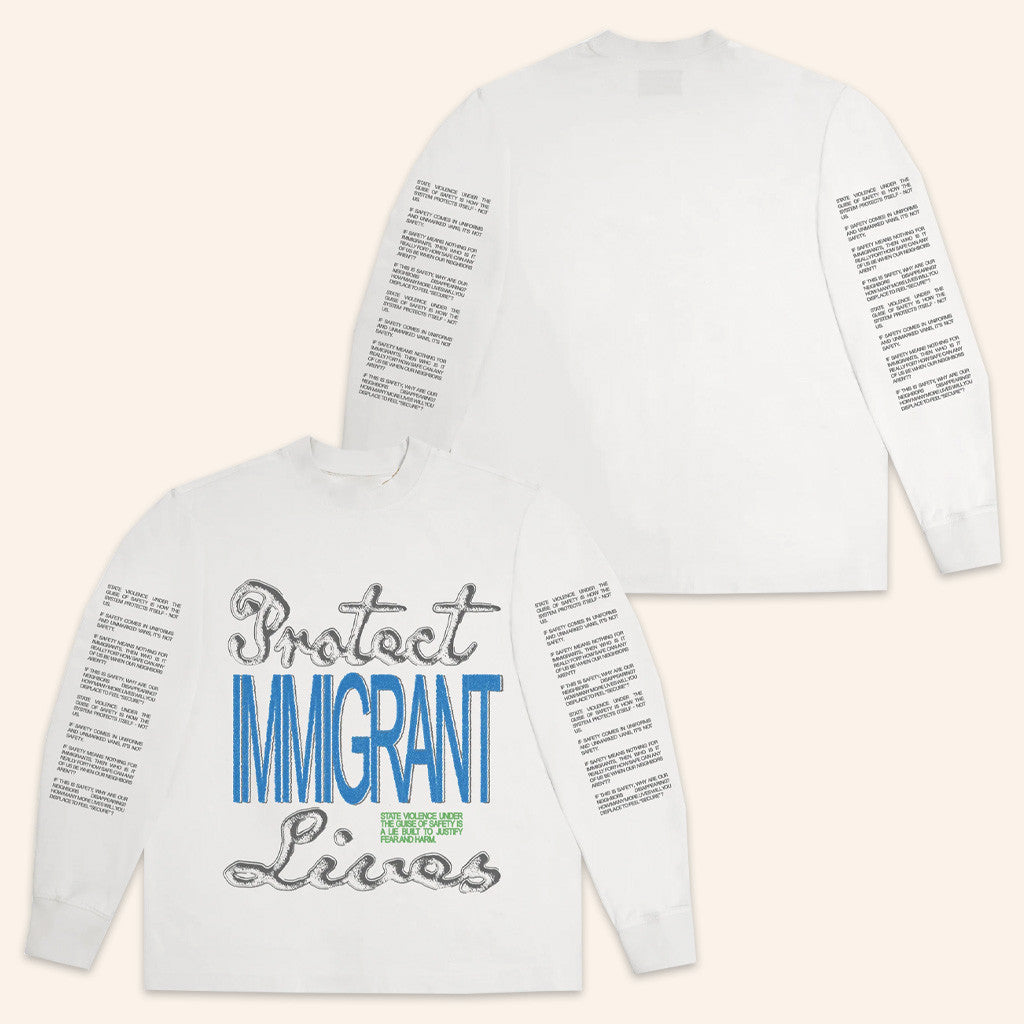 Chnge Merch Shop Protect Immigrant Lives Long Sleeve T-Shirt White Gifts For Husband Chnge Merch Shop Protect Immigrant Lives Long Sleeve T-Shirt White Gifts For Husband