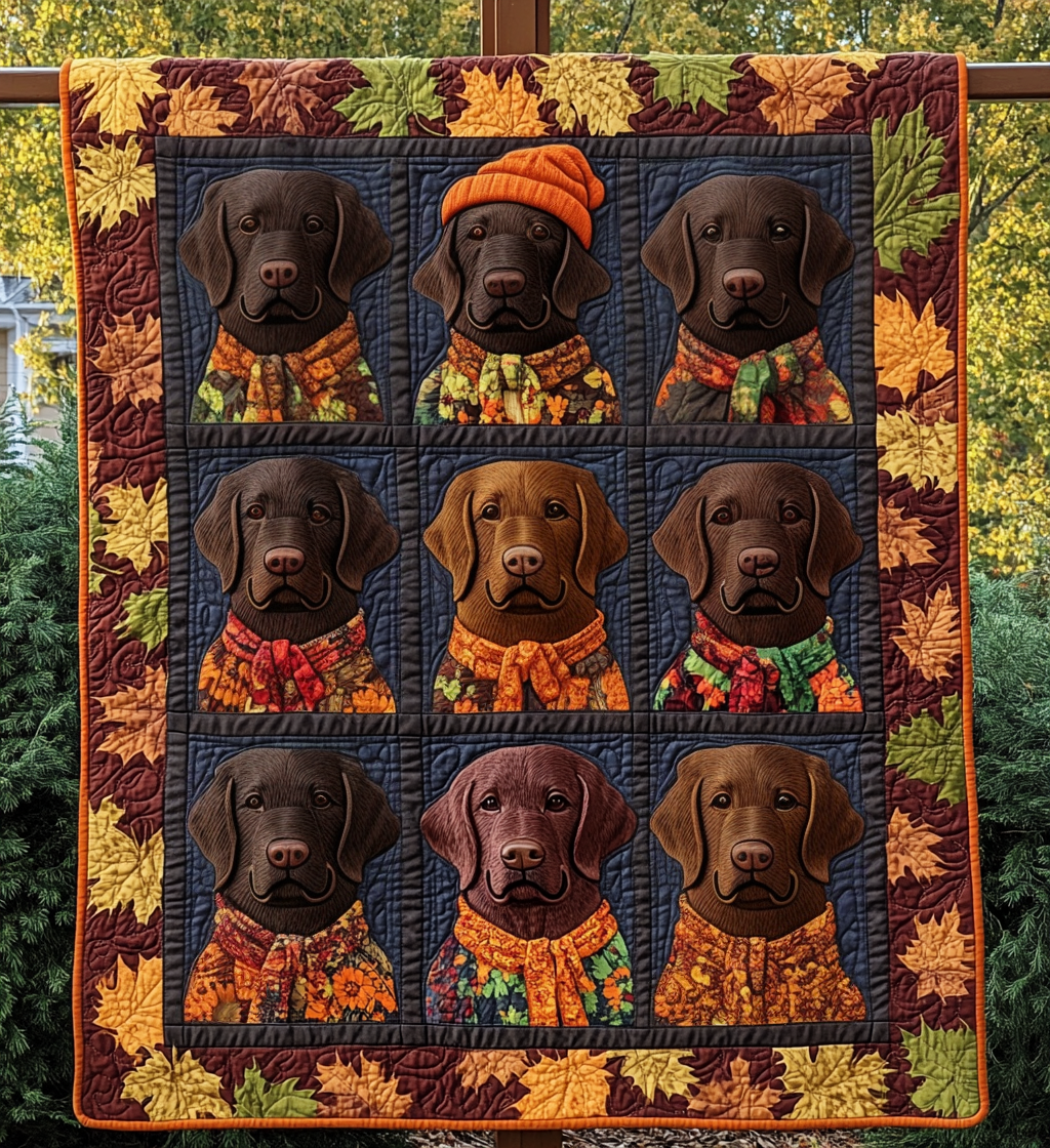 Chocolate Embrace Quilted Blanket Best Gifts For New Puppy Owners