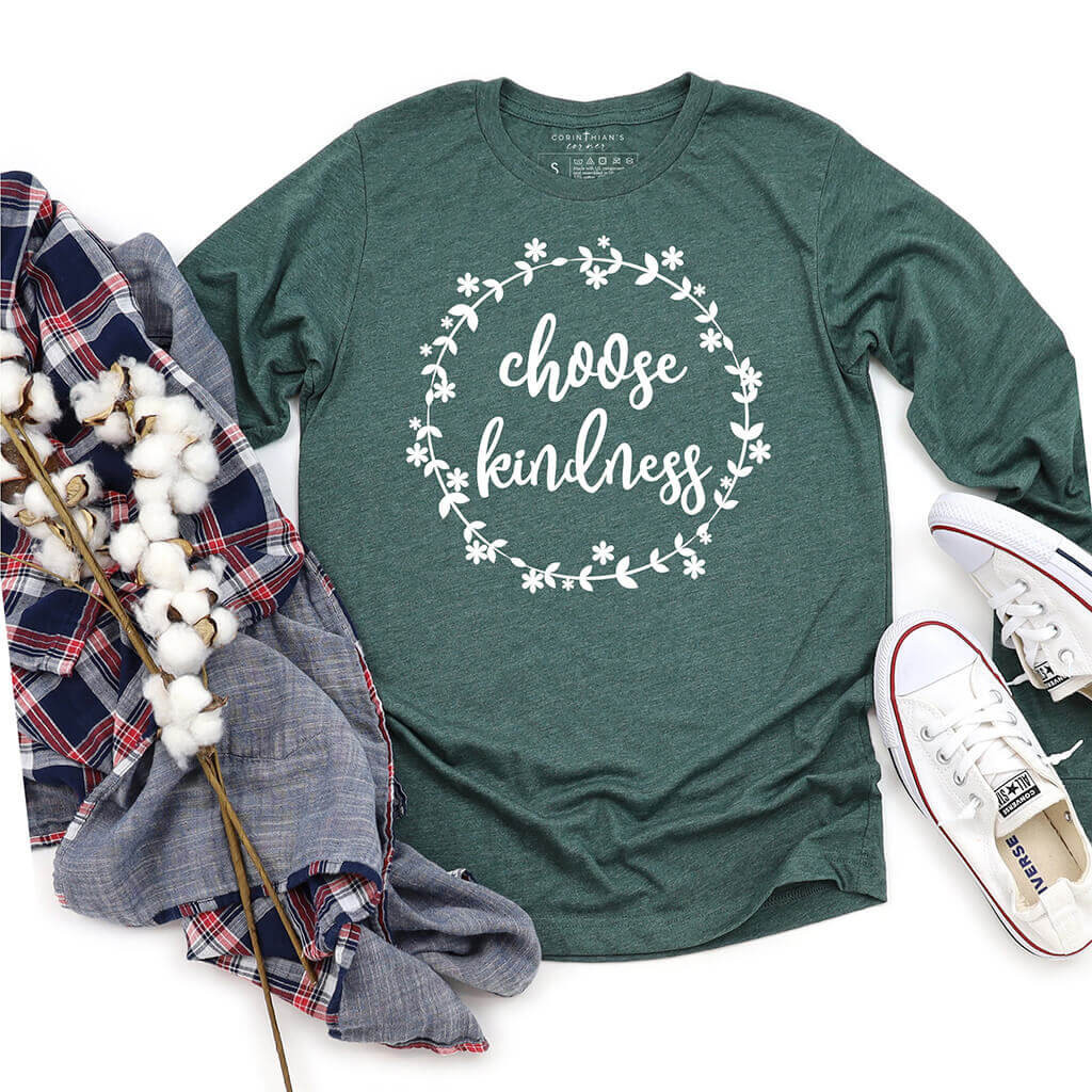 Choose Kindness Long Sleeve Christian Gifts For Women