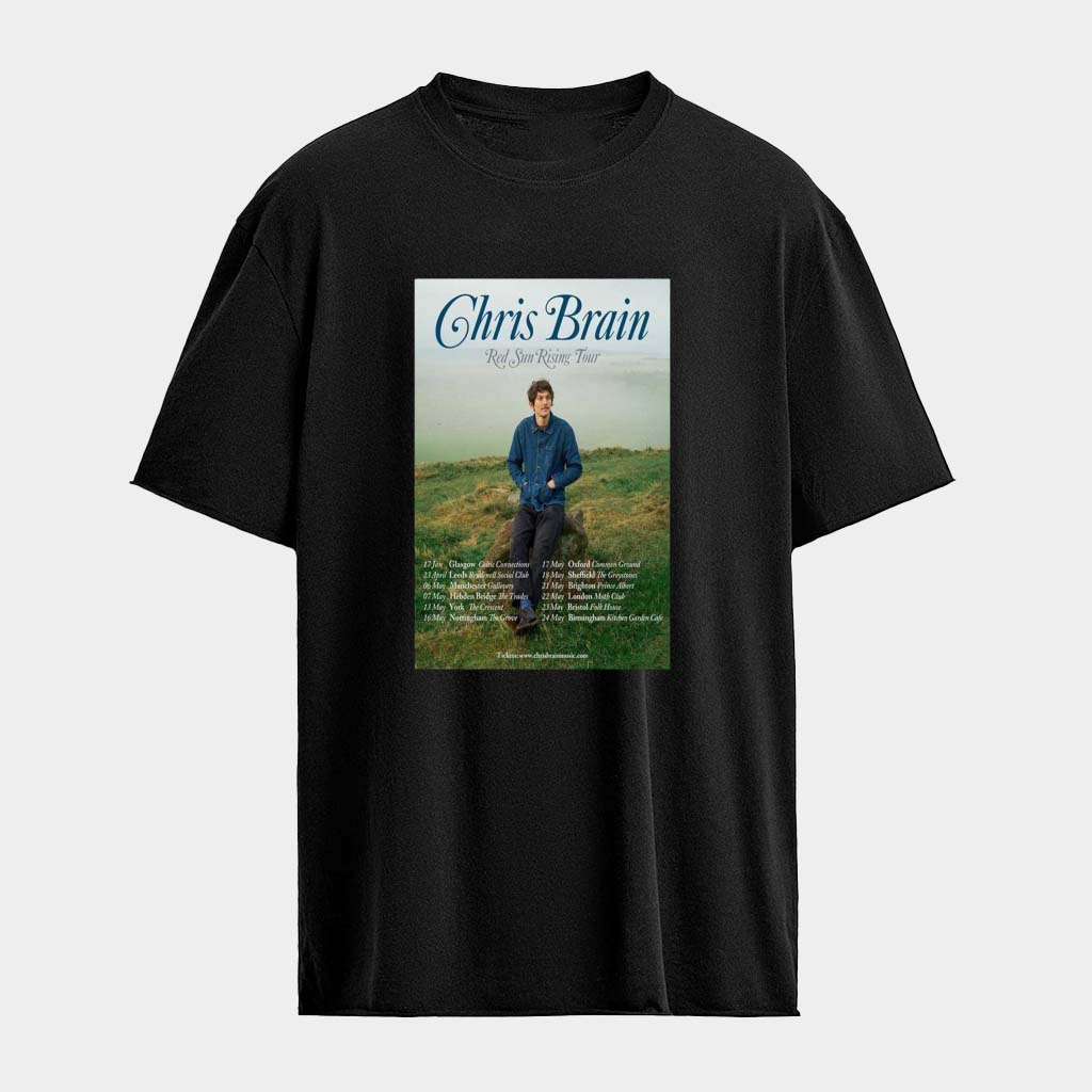 Chris Brain Red Sun Rising Tour 2026 T-Shirt Chris Brain Merch Gifts For Music Fans