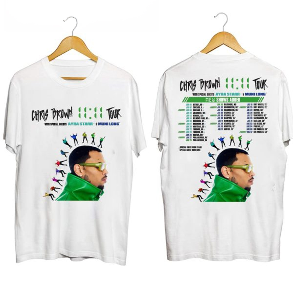 Chris Brown 11 11 Tour 2024 T-Shirt Chris Brown Merch Gift Ideas For Rap Lovers Chris Brown 11 11 Tour 2024 T-Shirt Chris Brown Merch Gift Ideas For Rap Lovers
