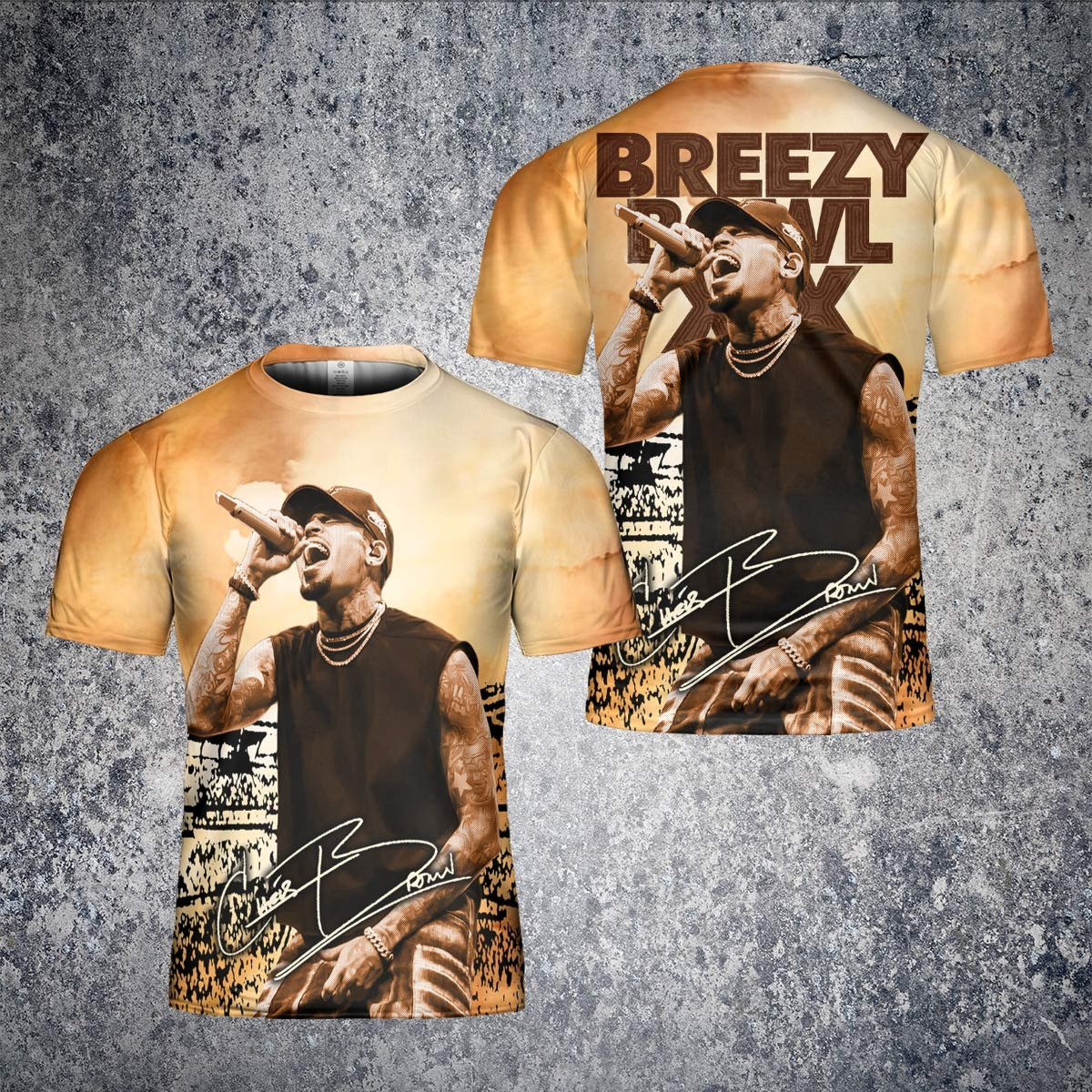 Chris Brown Breezy Bowl XX 2025 T-Shirt Concert Tour Merch Apparel Gifts For Fans For Him
