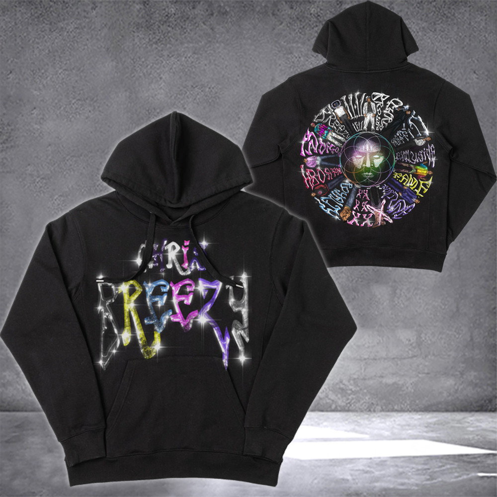 Chris Brown Hoodie Chris Brown Breezy Bowl XX World Tour 2025 Merch Apparel Fan Gifts