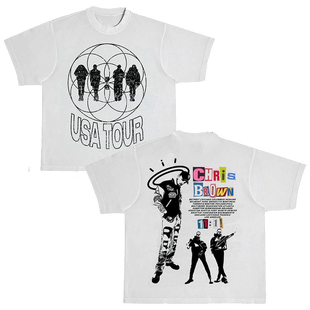 Chris Brown Merch Chris Brown 11:11 USA Tour T-Shirt Father's Day Presents For Son Gift for Dad Chris Brown Merch Chris Brown 11:11 USA Tour T-Shirt Father's Day Presents For Son Gift for Dad