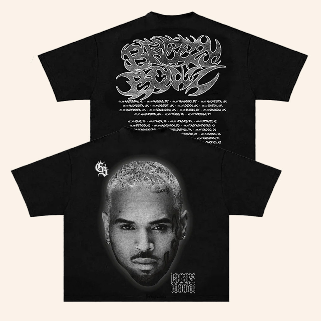 Chris Brown Merch Chris Brown BnW T-Shirt Gifts For Music Fans Chris Brown Merch Chris Brown BnW T-Shirt Gifts For Music Fans