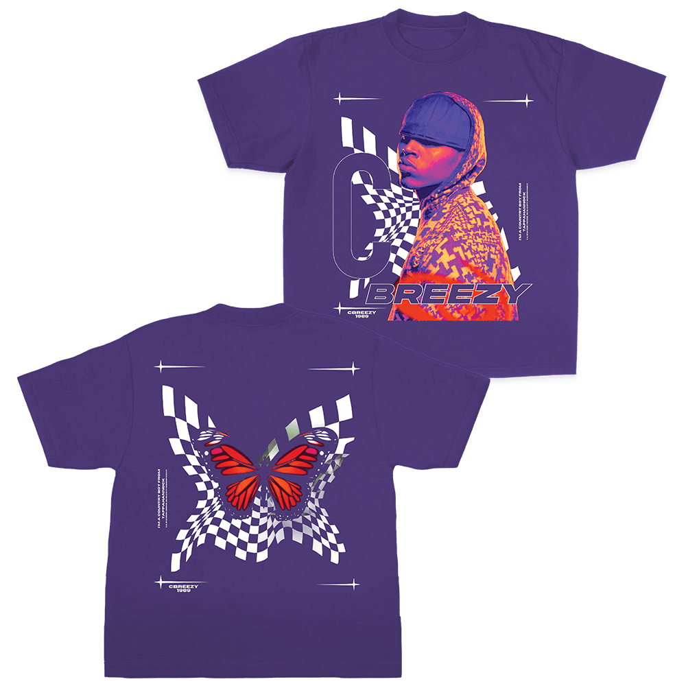 Chris Brown Merch Exclusive Checkered S'S Shirt Chris Brown T-Shirt Cool Mothers Day Gifts