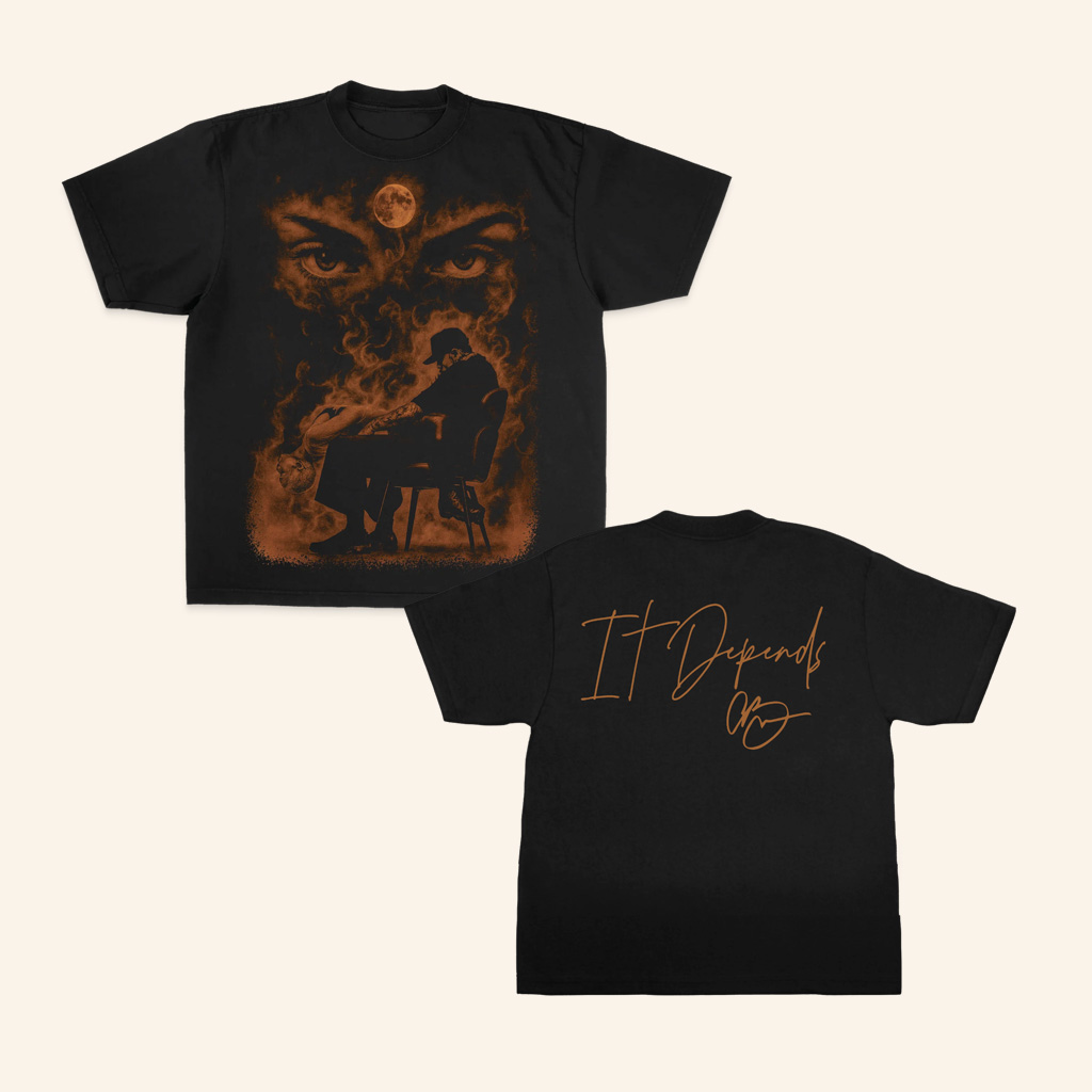 Chris Brown Merch It Depends T-Shirt Best Gifts For Music Fans Chris Brown Merch It Depends T-Shirt Best Gifts For Music Fans