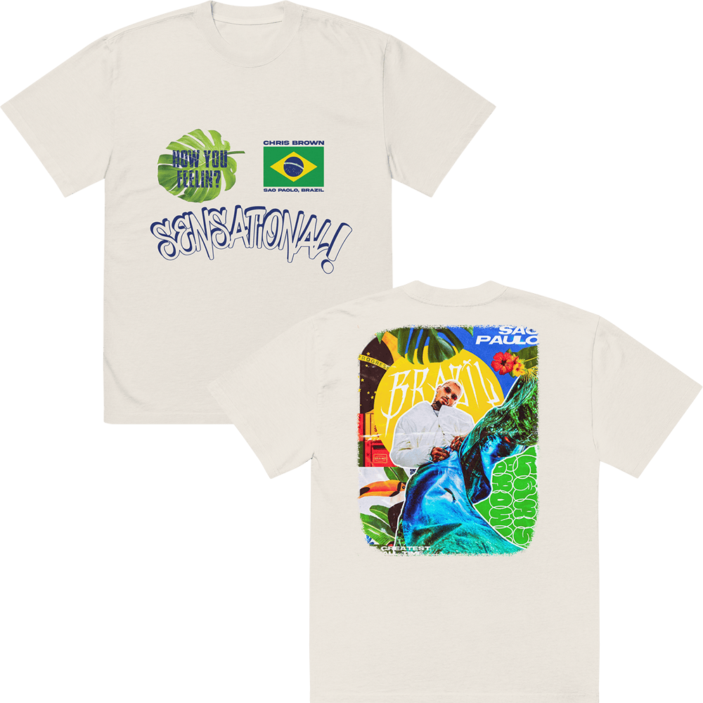 Chris Brown Merch Sensational Brazil S'S Shirt Chris Brown T-Shirt Great Mother's Day Gifts Chris Brown Merch Sensational Brazil S'S Shirt Chris Brown T-Shirt Great Mother's Day Gifts
