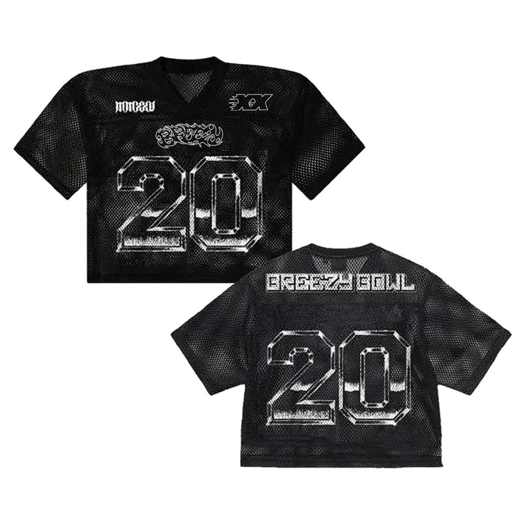 Chris Brown Merch Tour 2025 Breezy Bowl 20 Football Jersey Gifts For Fans Chris Brown Merch Tour 2025 Breezy Bowl 20 Football Jersey Gifts For Fans