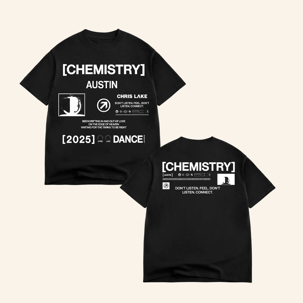 Chris Lake Merch Chemistry Austin Dance T-Shirt Austin Chemistry Album Tour 2025 Apparel Chris Lake Merch Chemistry Austin Dance T-Shirt Austin Chemistry Album Tour 2025 Apparel