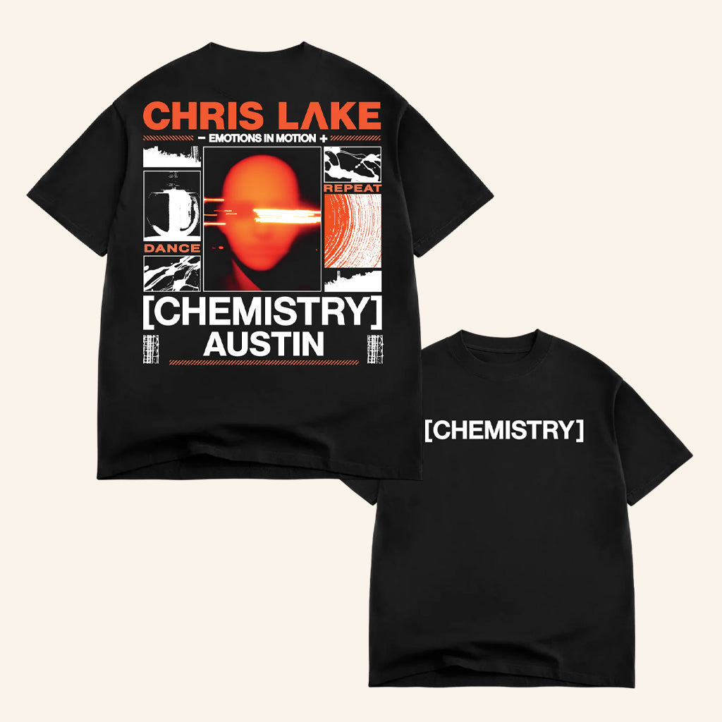 Chris Lake Merch Chemistry Austin Head T-Shirt Austin Chemistry Album Tour 2025 Apparel