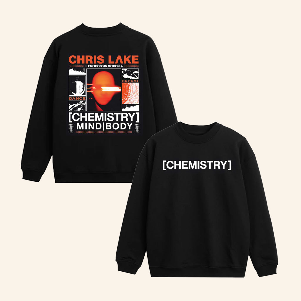 Chris Lake Merch Chemistry Mind Body Black Sweatshirt Chemistry Album Tour 2025 Apparel Gifts Chris Lake Merch Chemistry Mind Body Black Sweatshirt Chemistry Album Tour 2025 Apparel Gifts