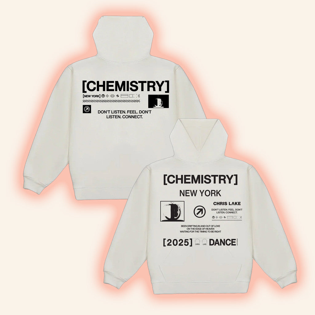 Chris Lake Merch New York Dance Hoodie White New York Chemistry Album Tour 2025 Apparel Gifts Chris Lake Merch New York Dance Hoodie White New York Chemistry Album Tour 2025 Apparel Gifts