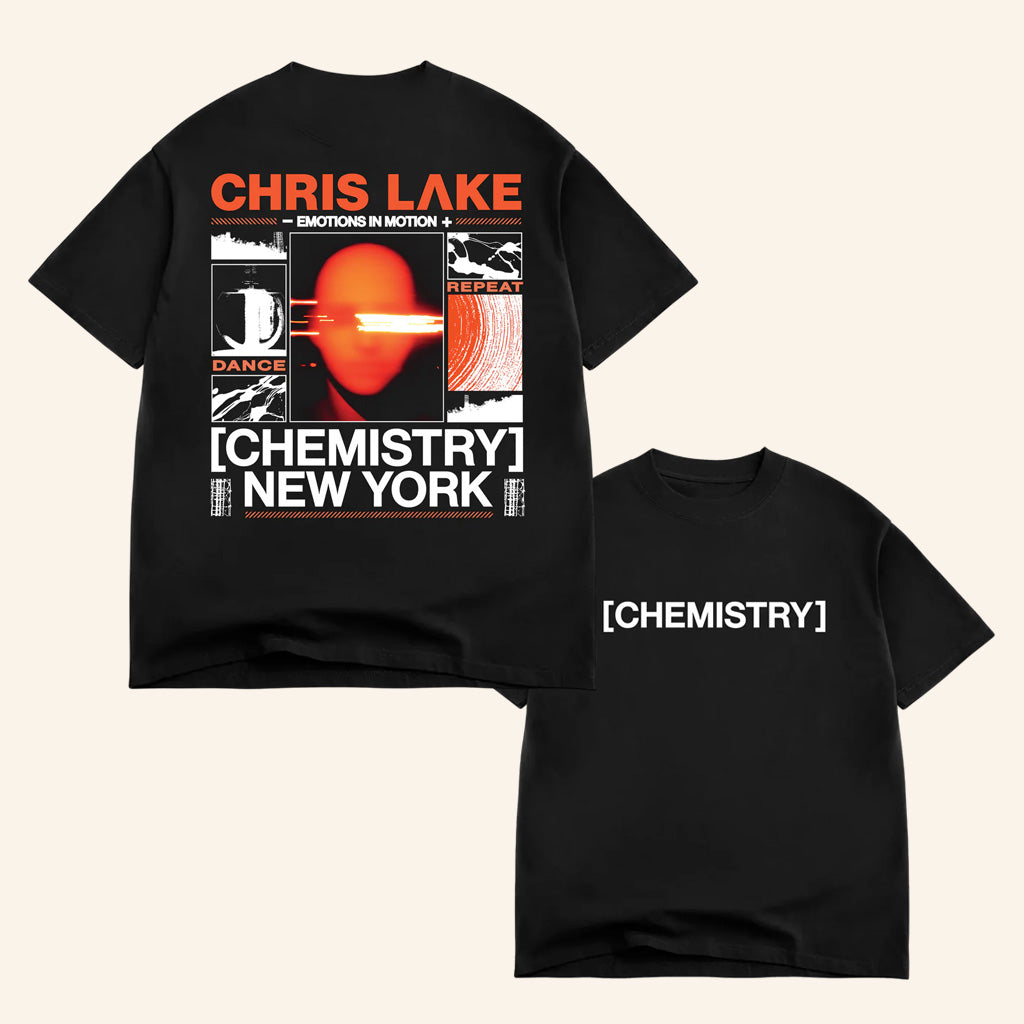 Chris Lake Merch New York Head Shirt Black New York Chemistry Album Tour 2025 Apparel Chris Lake Merch New York Head Shirt Black New York Chemistry Album Tour 2025 Apparel