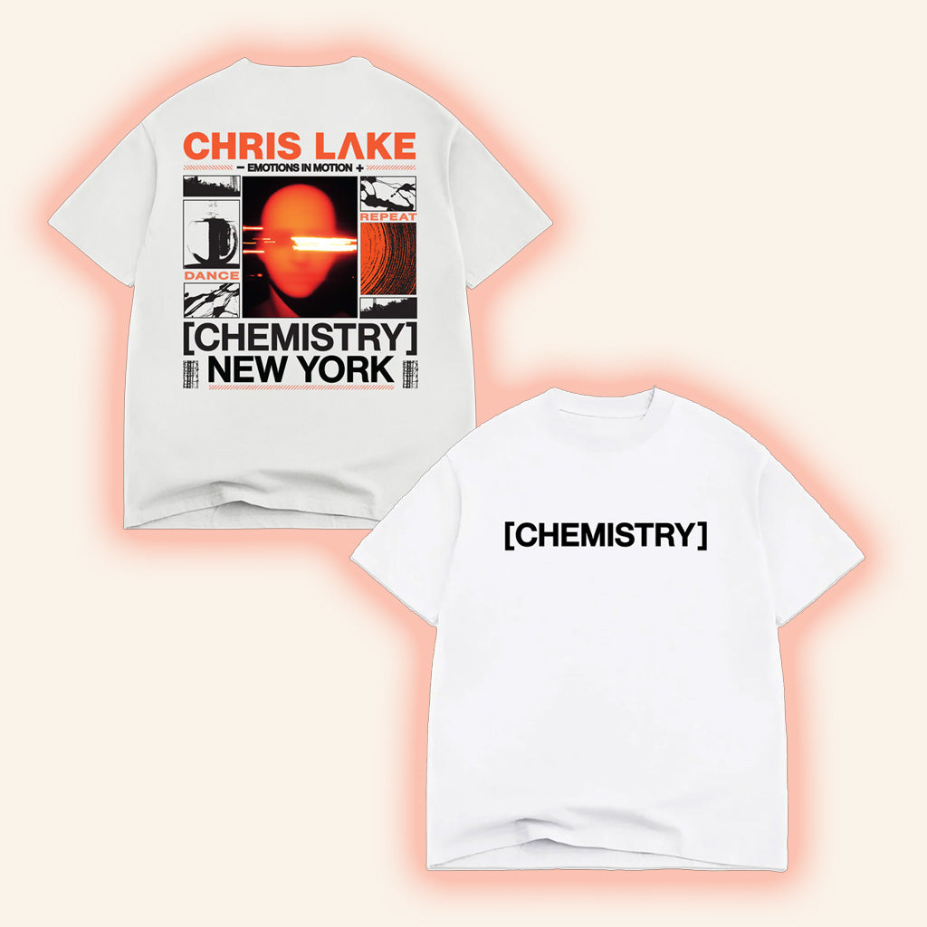Chris Lake Merch New York Head Shirt White New York Chemistry Album Tour 2025 Apparel Chris Lake Merch New York Head Shirt White New York Chemistry Album Tour 2025 Apparel