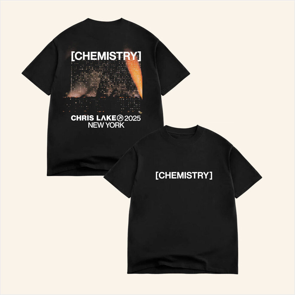 Chris Lake Merch New York Show Image Shirt Black New York Chemistry Album Tour 2025 Apparel