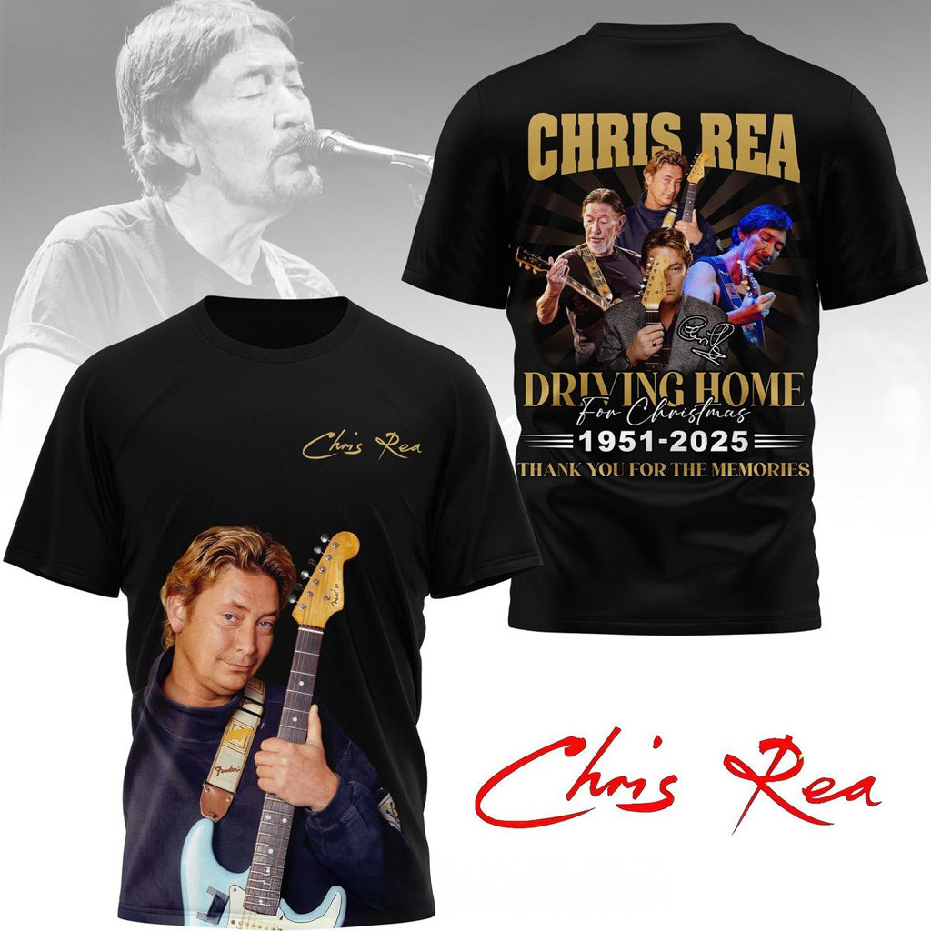 Chris Rea Driving Home For Christmas 2025 Memories T-Shirt Chris Rea Merch Gifts For Fans Chris Rea Driving Home For Christmas 2025 Memories T-Shirt Chris Rea Merch Gifts For Fans