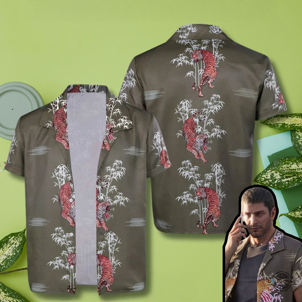 Chris Redfield Cosplay Hawaiian Shirt Father's Day Gifts For Husband Chris Redfield Cosplay Hawaiian Shirt Father's Day Gifts For Husband
