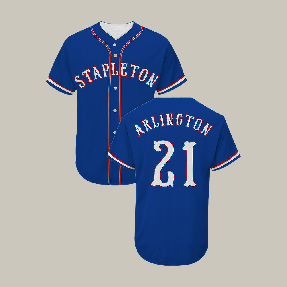 Chris Stapleton Arlington Baseball Jersey Chris Stapleton Clothes Music Fan Gifts