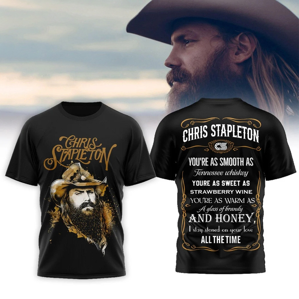 Chris Stapleton Country Music Tennessee Whiskey Shirt 2026 Fan Merch Gifts For Dad