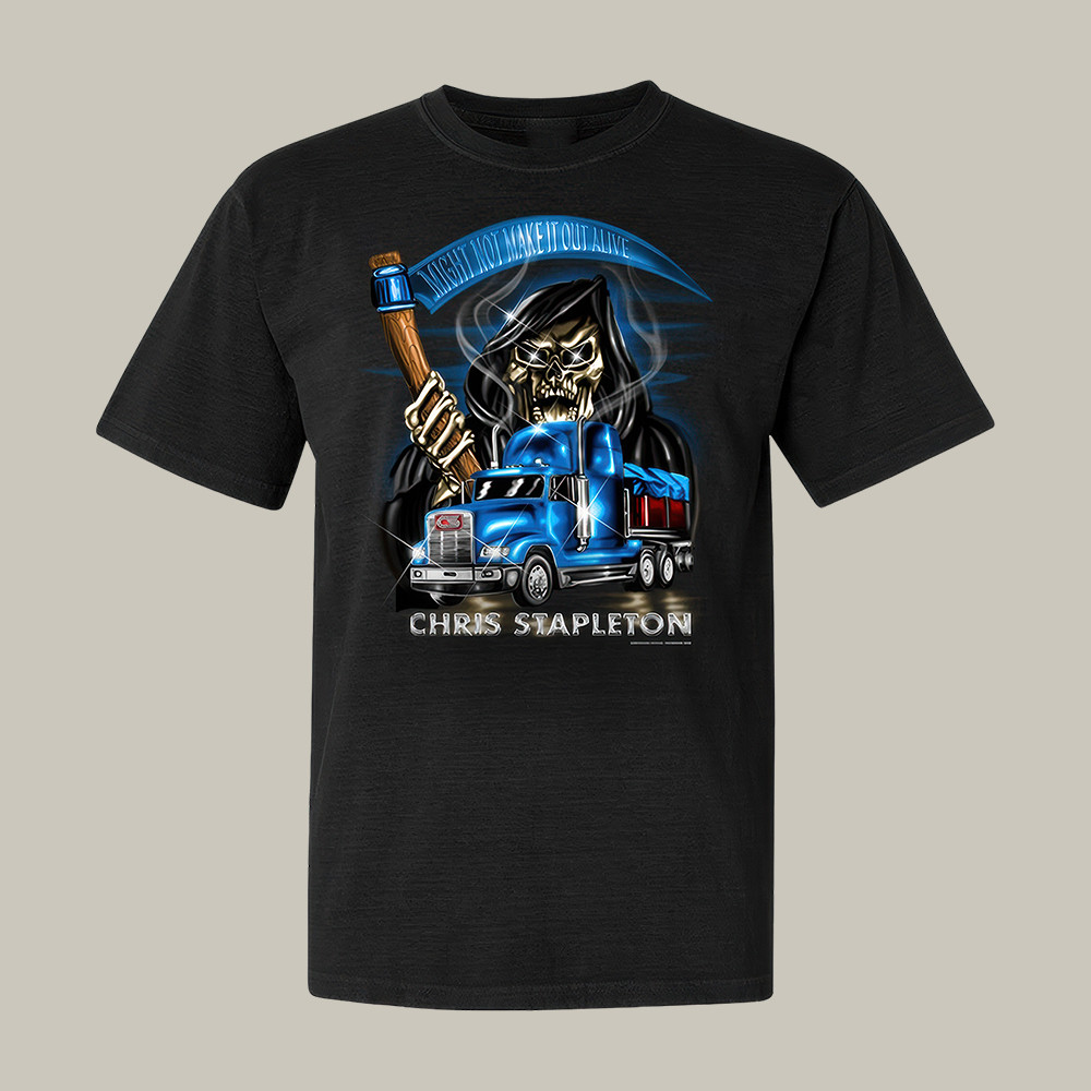 Chris Stapleton Crosswind Reaper T-Shirt Music Concert Tee Chris Stapleton Fan Gift