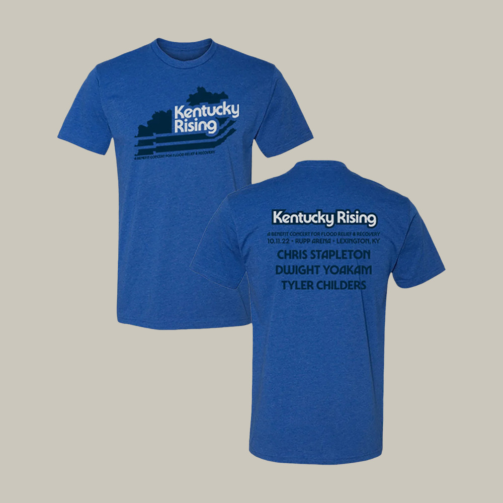 Chris Stapleton Kentucky Rising State T-Shirt Music Concert Tee Cool Gift For Fans