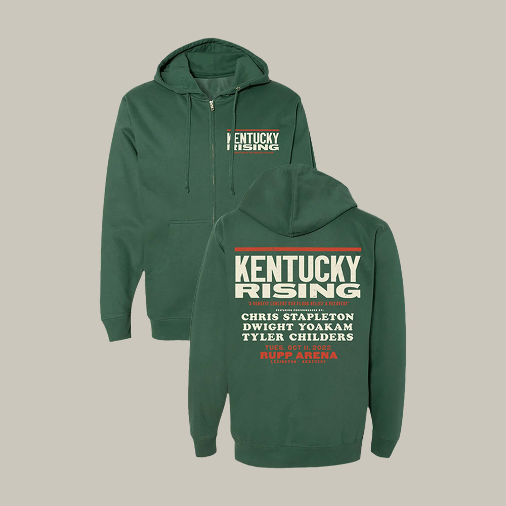 Chris Stapleton Kentucky Rising Zip Hoodie Music Apparel Gift For Fans