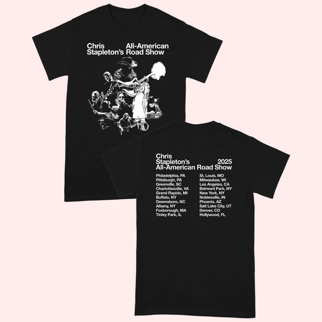 Chris Stapleton Merch 2025 Tour Admat T-Shirt Best Gifts For Dad Chris Stapleton Merch 2025 Tour Admat T-Shirt Best Gifts For Dad