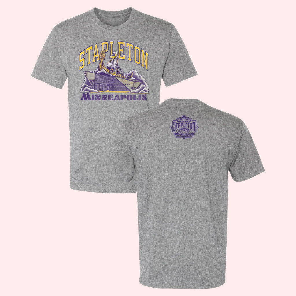 Chris Stapleton Merch Minneapolis Stadium Series Grey T-Shirt Gifts For Boyfriend Chris Stapleton Merch Minneapolis Stadium Series Grey T-Shirt Gifts For Boyfriend