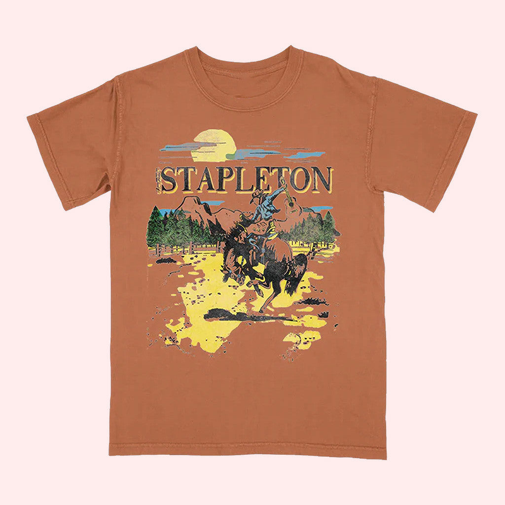 Chris Stapleton Merch Stapleton Rider T-Shirt Gifts For Boyfriend Chris Stapleton Merch Stapleton Rider T-Shirt Gifts For Boyfriend