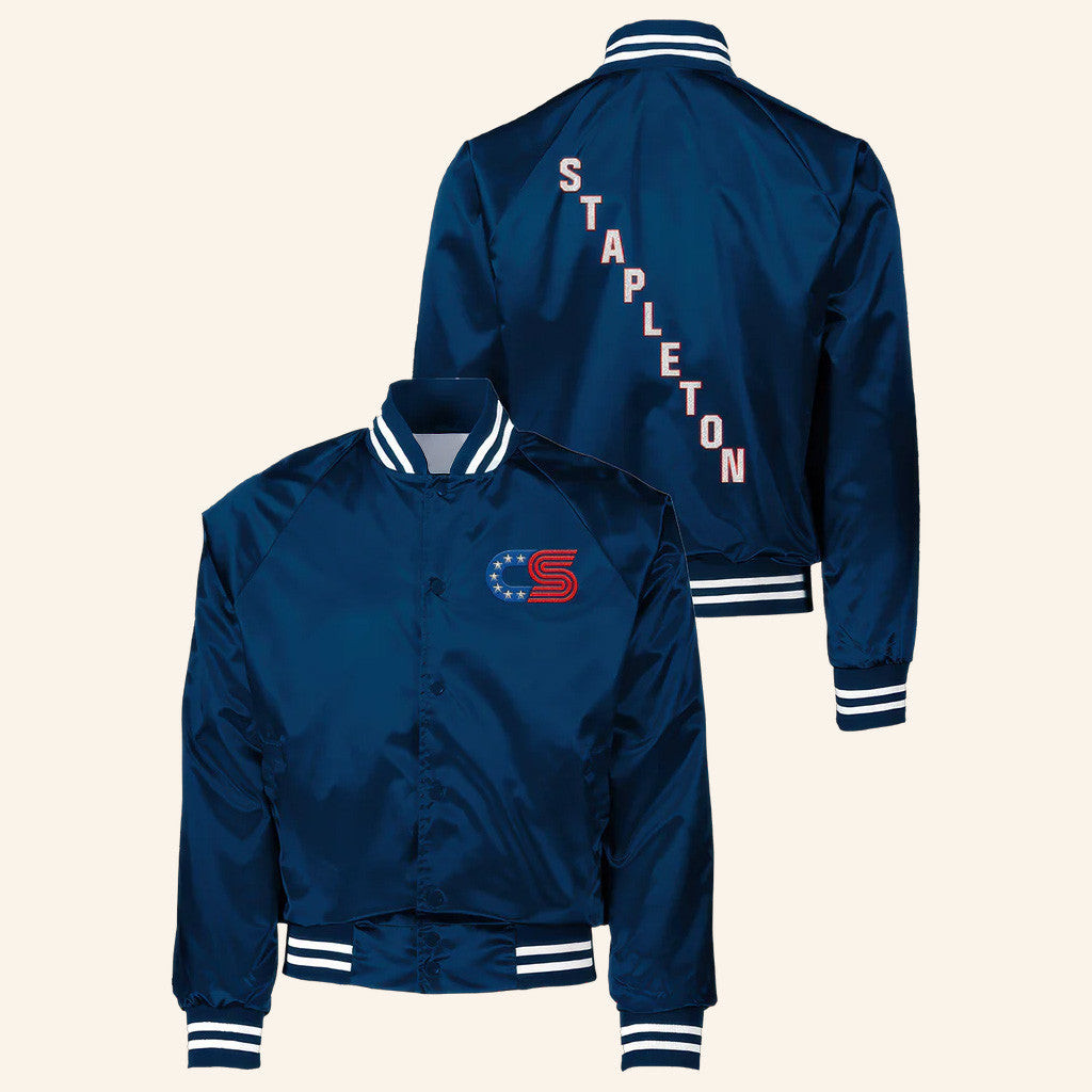 Chris Stapleton Merch Tour 2025 Chris Stapleton Satin Baseball Jacket Gifts For Him Chris Stapleton Merch Tour 2025 Chris Stapleton Satin Baseball Jacket Gifts For Him