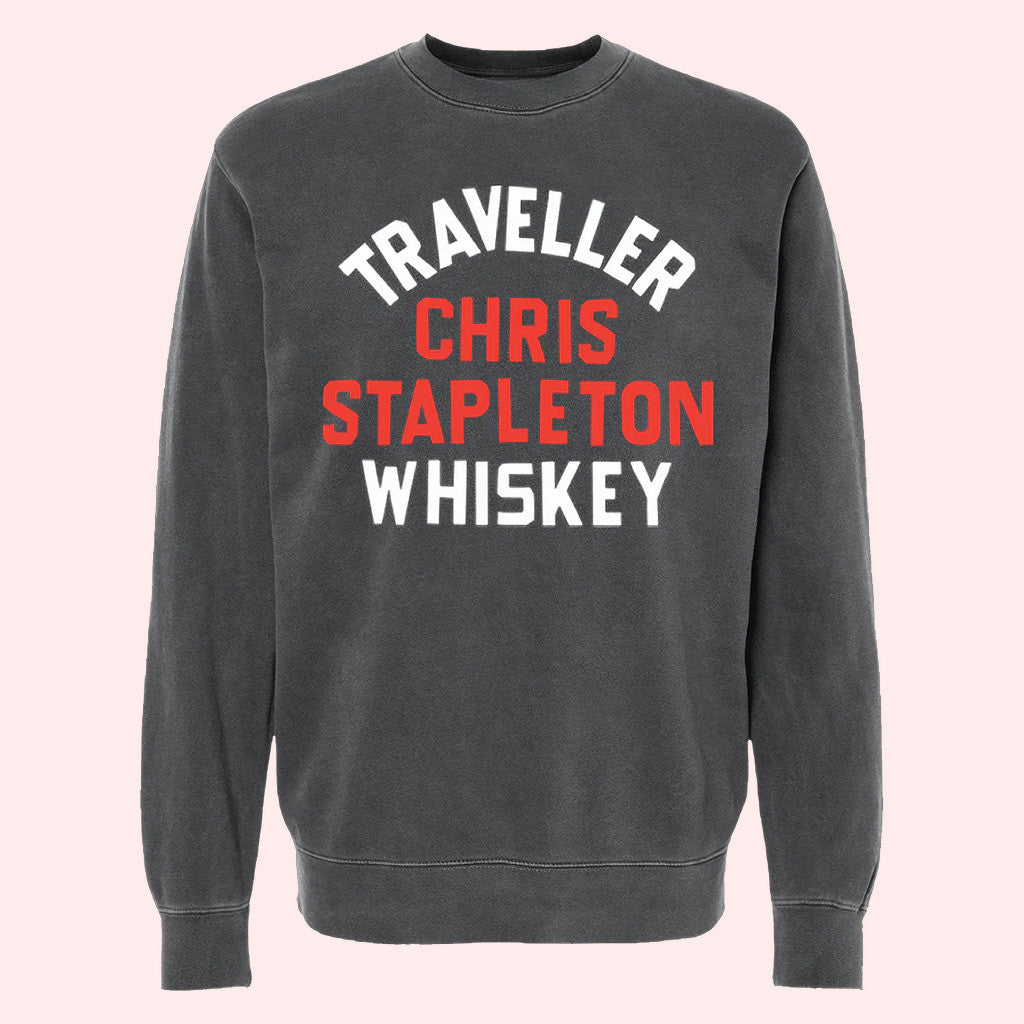 Chris Stapleton Merch Traveller Whiskey Crewneck Sweatshirt Gifts For Friends