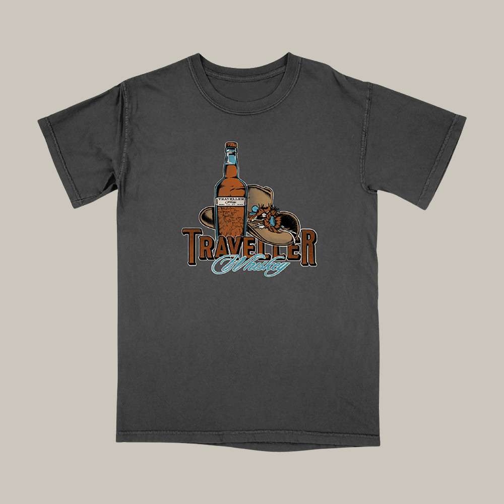 Chris Stapleton Traveller Whiskey Hat & Bottle T-Shirt Music Tee Chris Stapleton Fan Present
