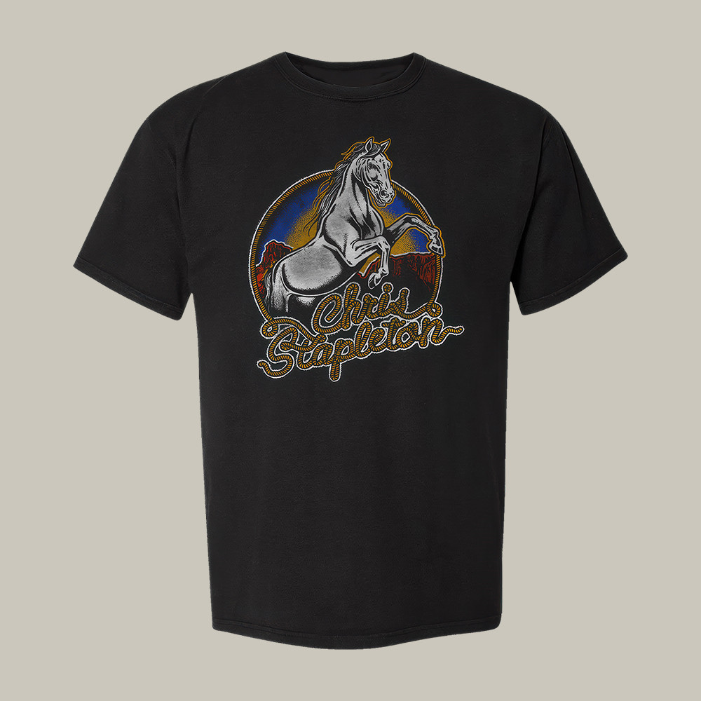 Chris Stapleton White Horse T-Shirt Music Concert Tee Gift For Chris Stapleton Lovers