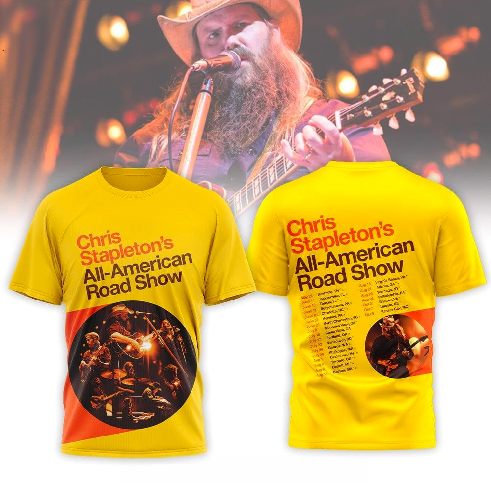 Chris Stapleton's All-American Road Show T-Shirt Fan Merch Gifts For Father
