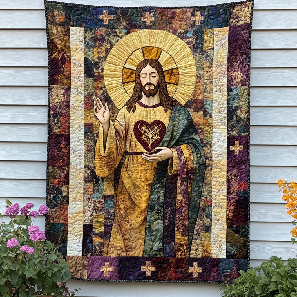 Christ Is King Quilted Blanket Christmas Throw Blanket Black Cat Themed Gifts