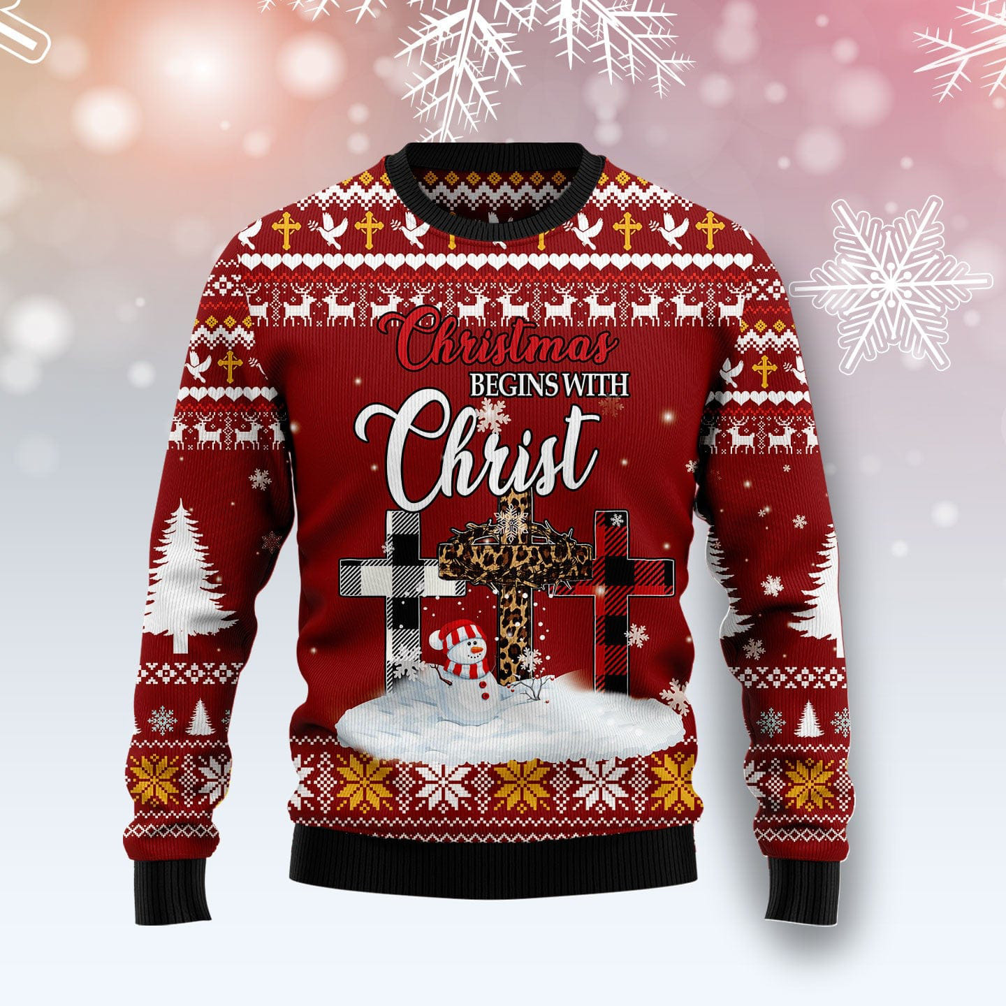 Christian Christmas Ugly Christmas Sweater Merry Xmas Clothes Christian Gifts For Dad