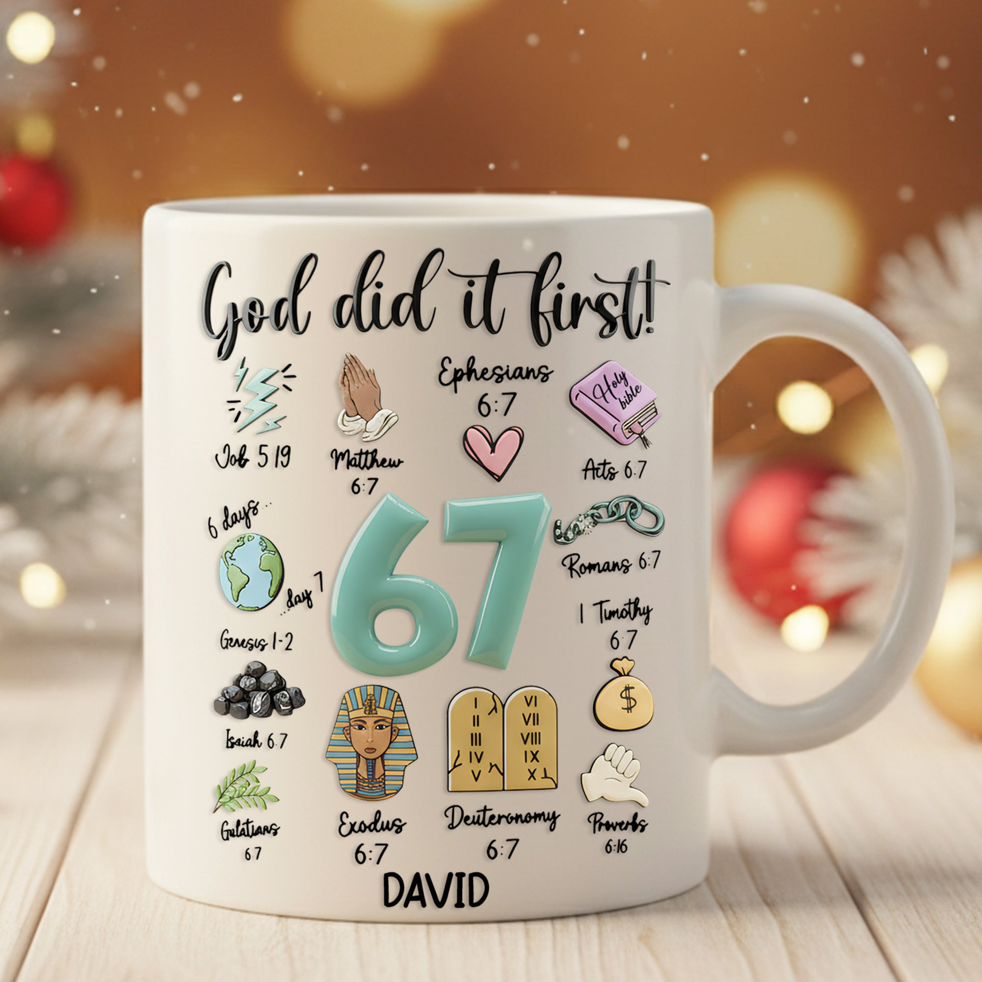 Christian Coffee Mug - Personalized Gifts For Christians - Personalized Funny Christmas Gift For Dad Christian Coffee Mug - Personalized Gifts For Christians - Personalized Funny Christmas Gift For Dad